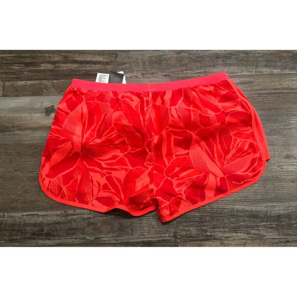 Adidas Running Womens XL Pink Floral Athletic 3" Shorts New with Tags - Picture 3 of 5